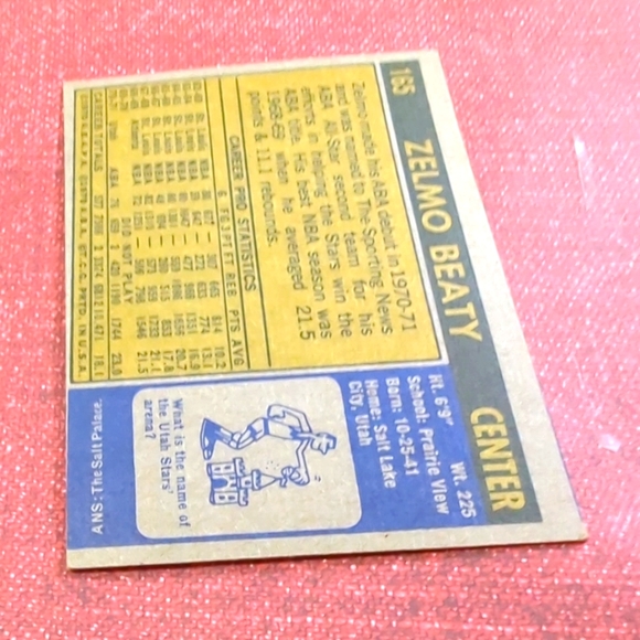 1971-72 Topps #165 Zelmo Beaty VGEX RC Rookie Near Mint - Picture 4 of 6